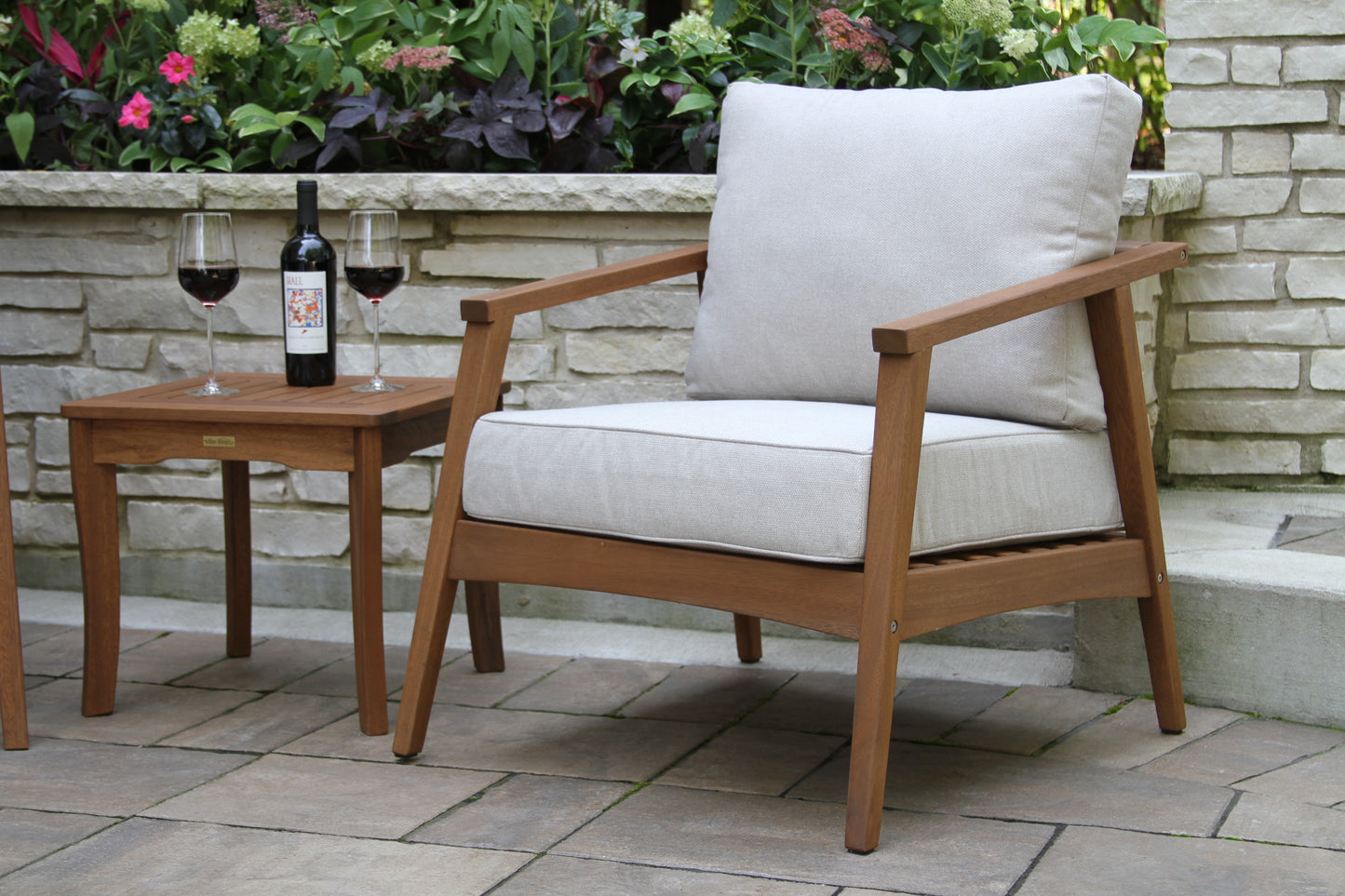 Eucalyptus Outdoor Modern Arm Chairs