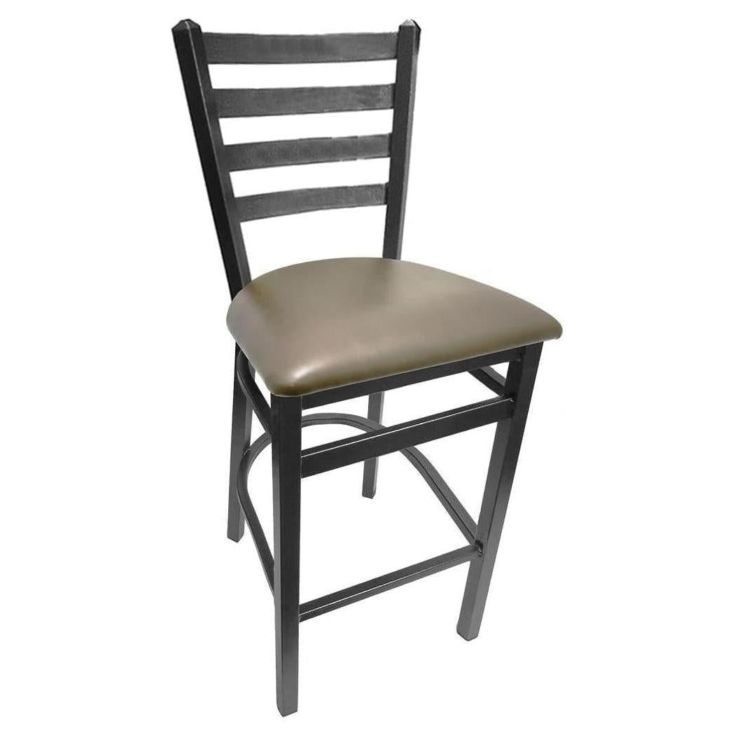 Silvervein Ladderback Bar Stool