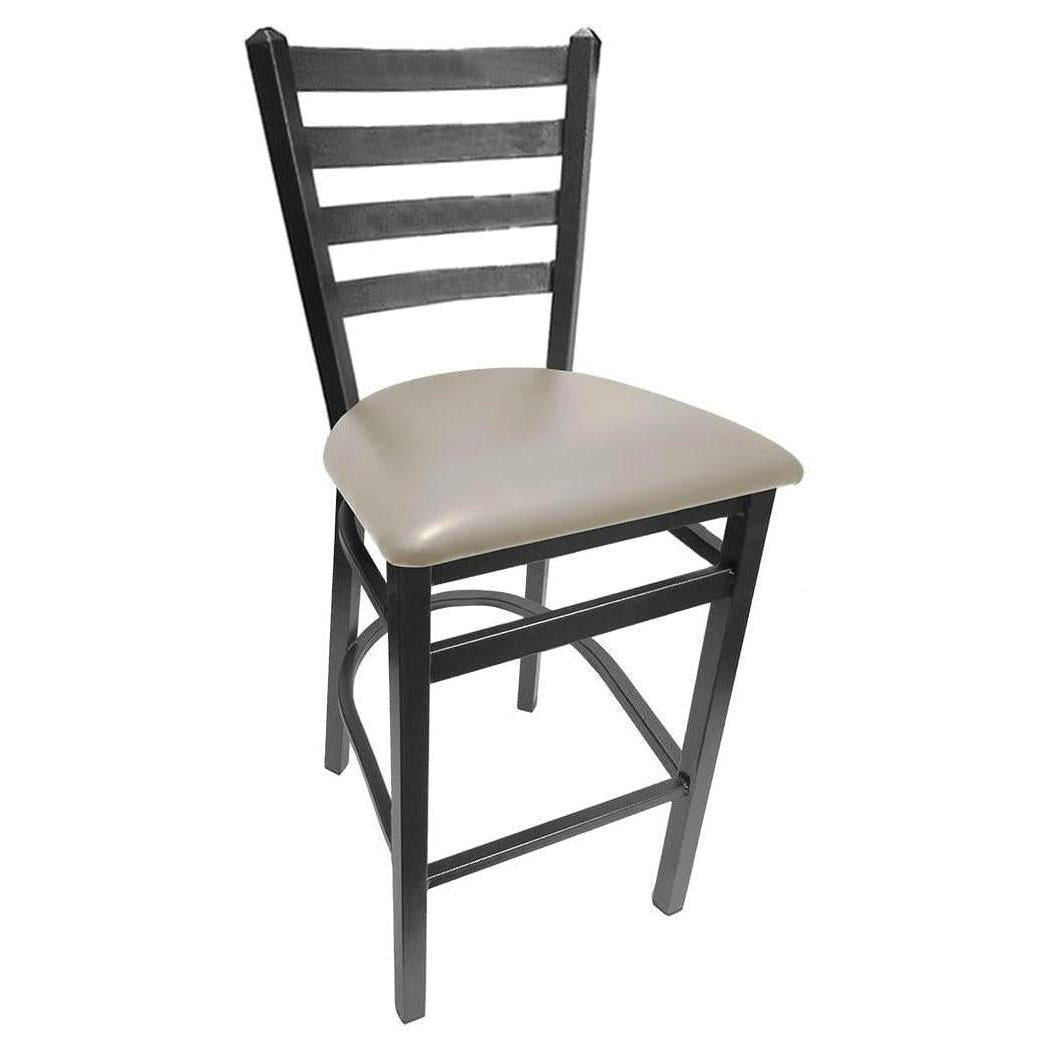 Silvervein Ladderback Bar Stool
