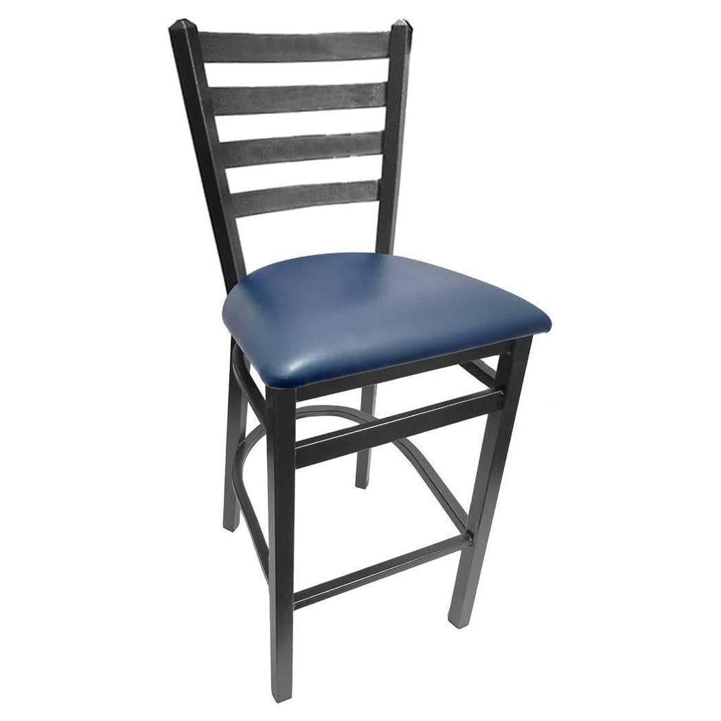 Silvervein Ladderback Bar Stool