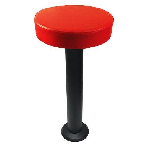 XL Vinyl Upholstered Bolt Down Pedestal Counter Stools