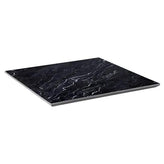 7/8" Black with Smooth White Veining Sintered Stone Outdoor Table Tops