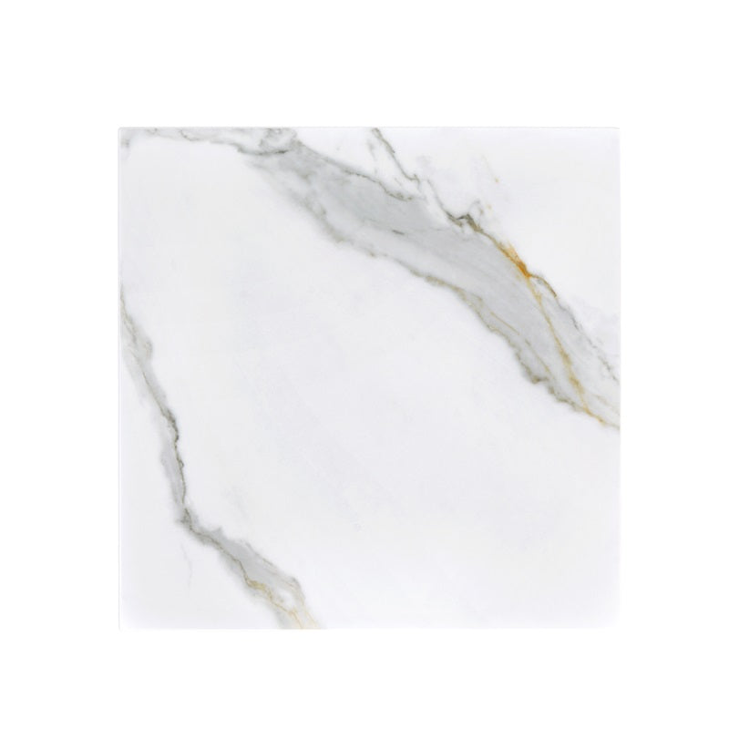 7/8" Subtle Veining White Sintered Stone Outdoor Table Tops