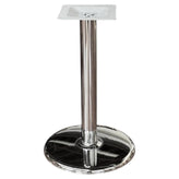 Chrome Finish Steel Round Dining Table Bases