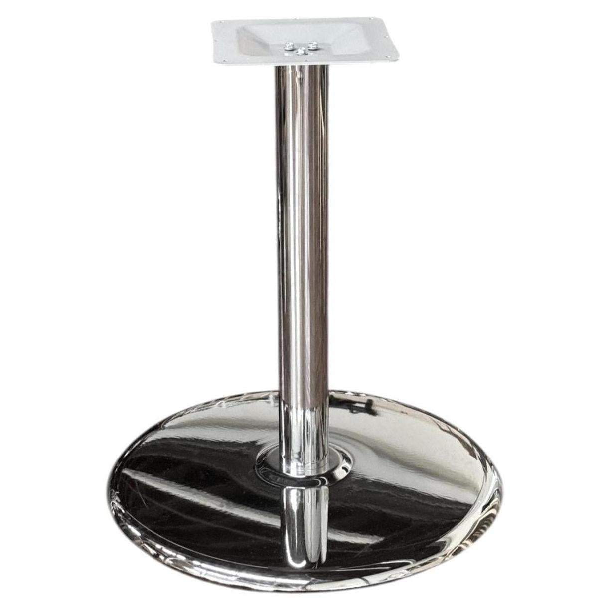 Chrome Finish Steel Round Dining Table Bases