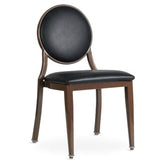 Elio Round Back Steel Stackable Dining Chair