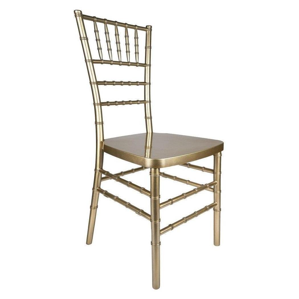 Sparkling Gold Champagne Resin Steel Skeleton Chiavari Chair