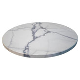 Statuario Pattern Powder Coated MDF Outdoor Table Tops