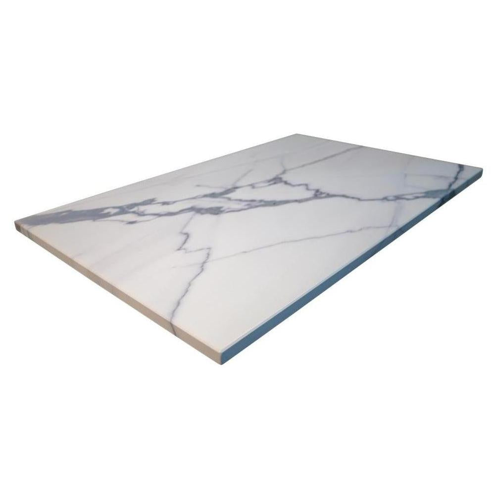 Statuario Pattern Powder Coated MDF Indoor Table Tops