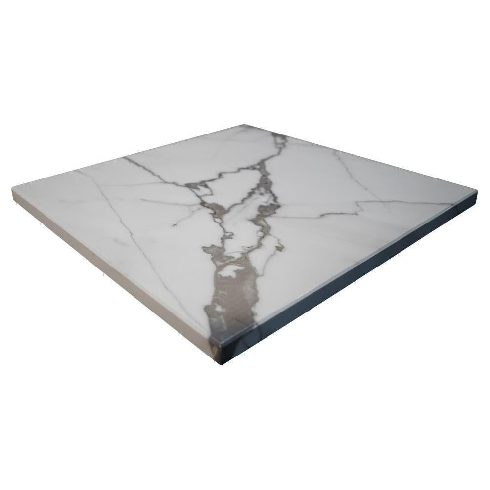 Statuario Pattern Powder Coated MDF Indoor Table Tops