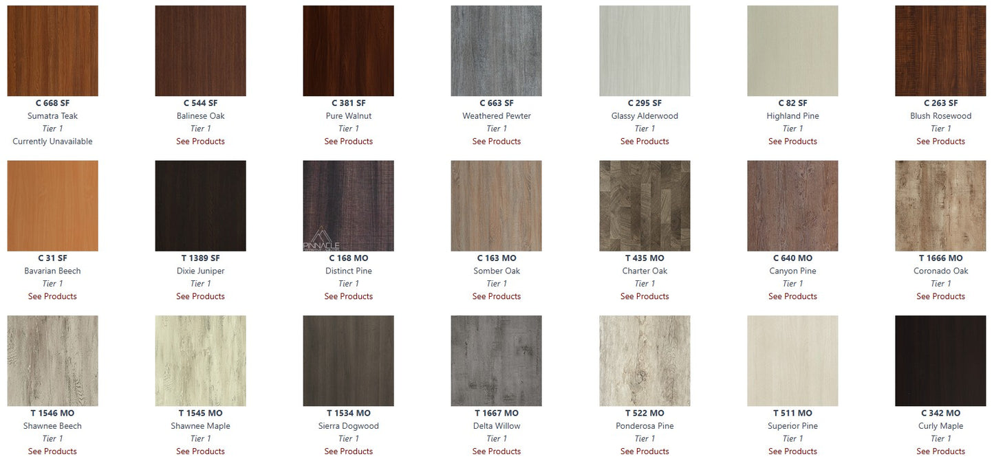 T-Mold Edge Laminate Table Tops