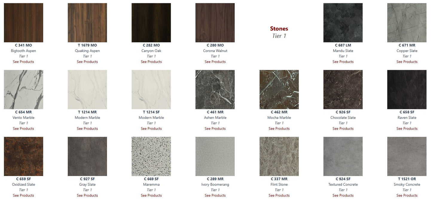 T-Mold Edge Laminate Table Tops