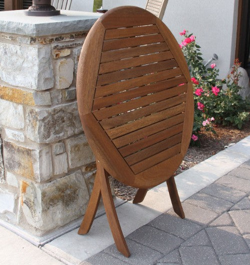 Eucalyptus Outdoor Round Bistro Table 30"W