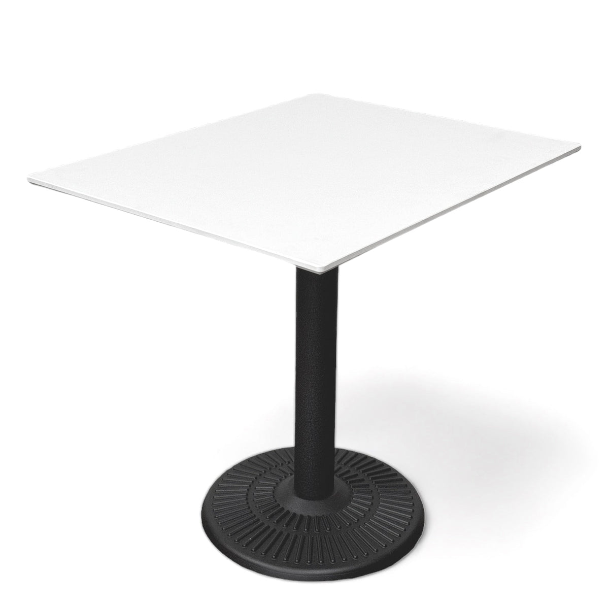 White Corian Restaurant Patio Table Top