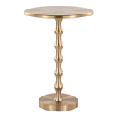 Bora 26.75" Metal Accent Table
