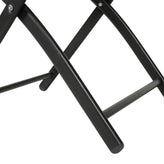 Brazos Set of 2 Commercial Grade Indoor/Outdoor Folding Chairs with Red Flex Comfort Material Backs and Seats and Black Metal Frames