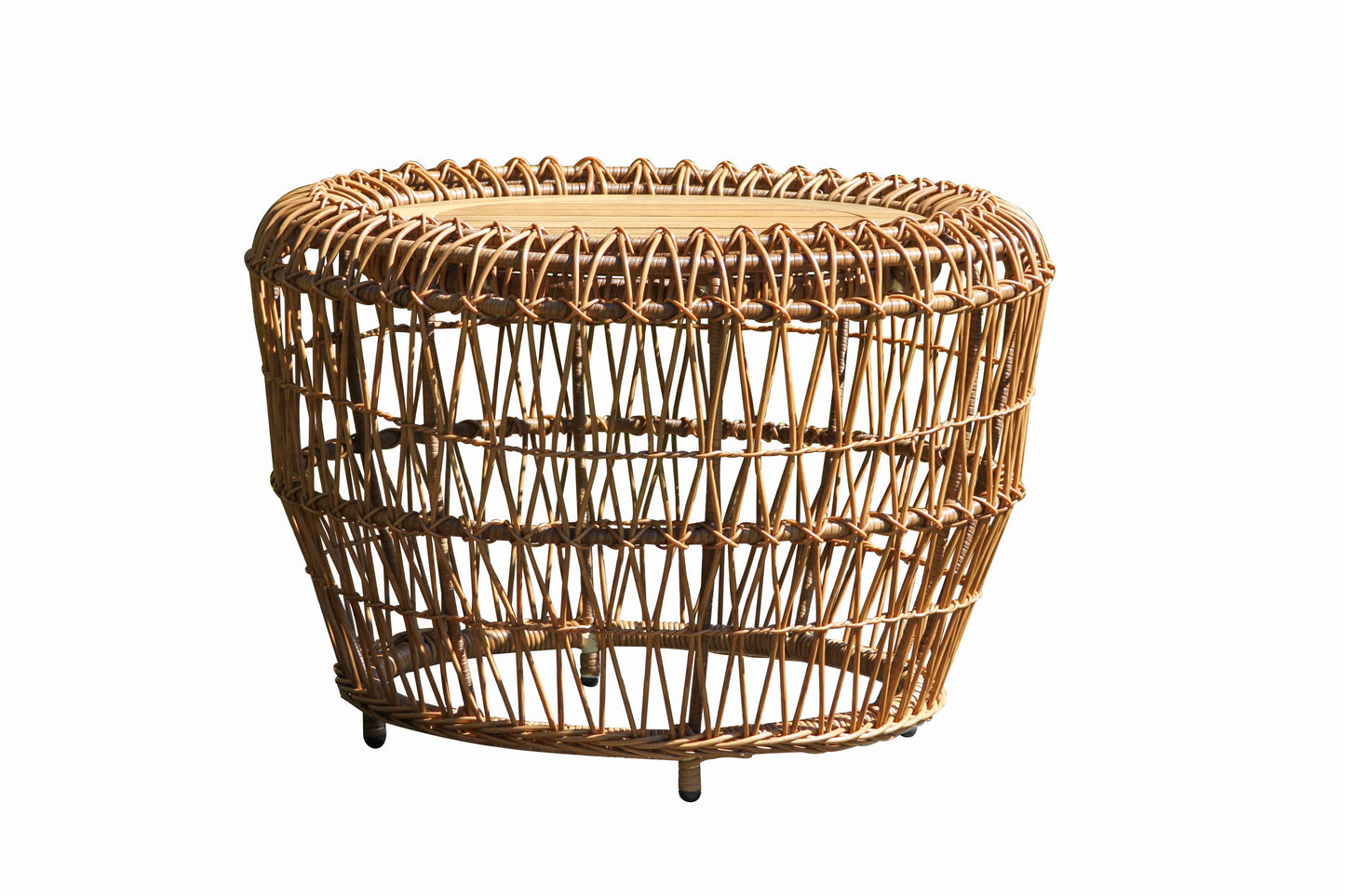 On the Vine Round Outdoor Wicker Accent Table 25" Round