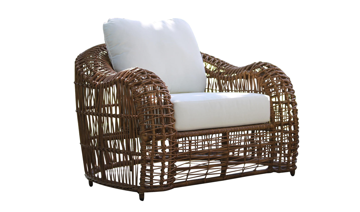 On the Vine Outdoor Wicker Arm Chair w Sunbrella
