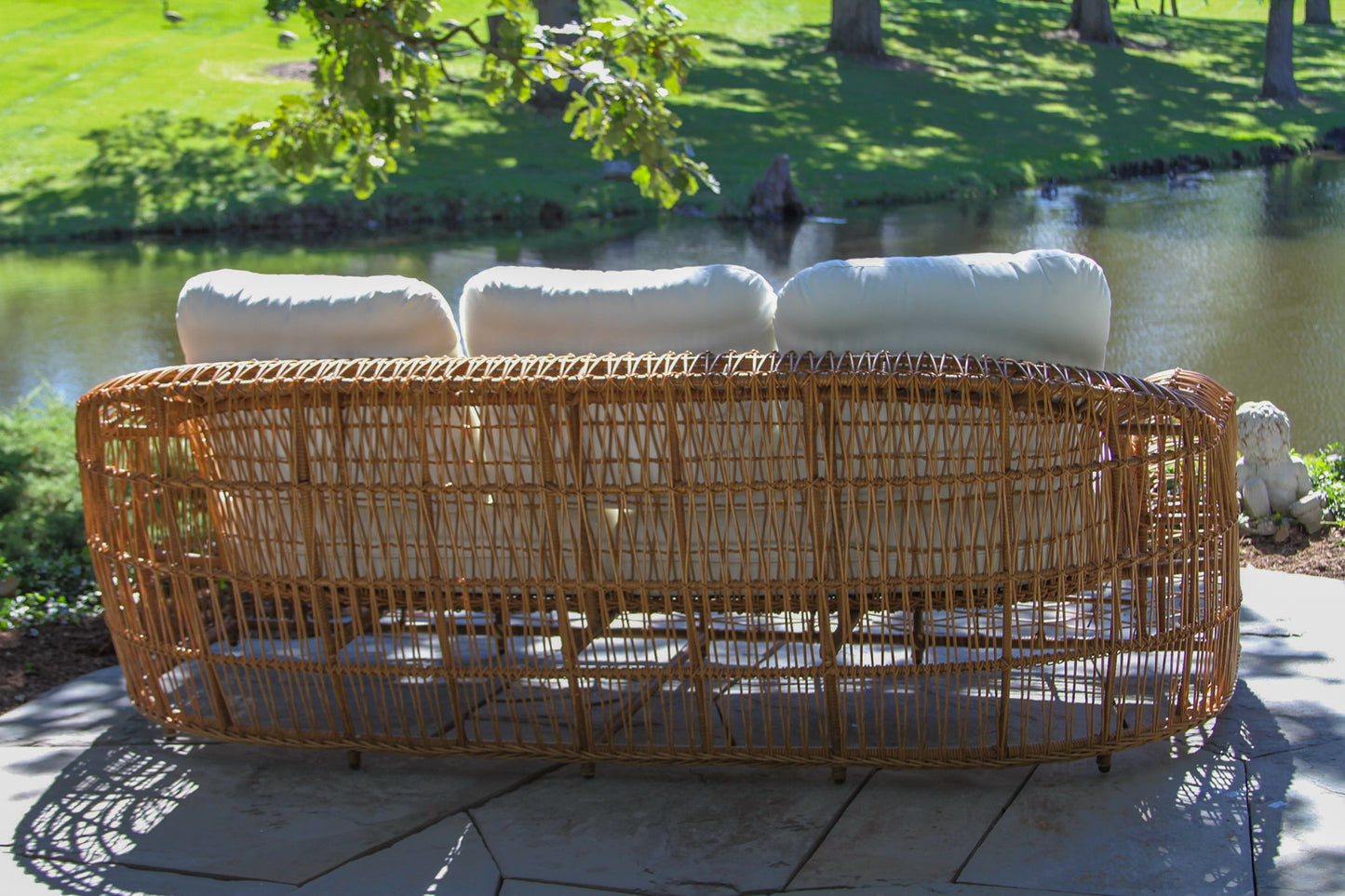 On the Vine Outdoor Wicker Sofa w Sunbrella