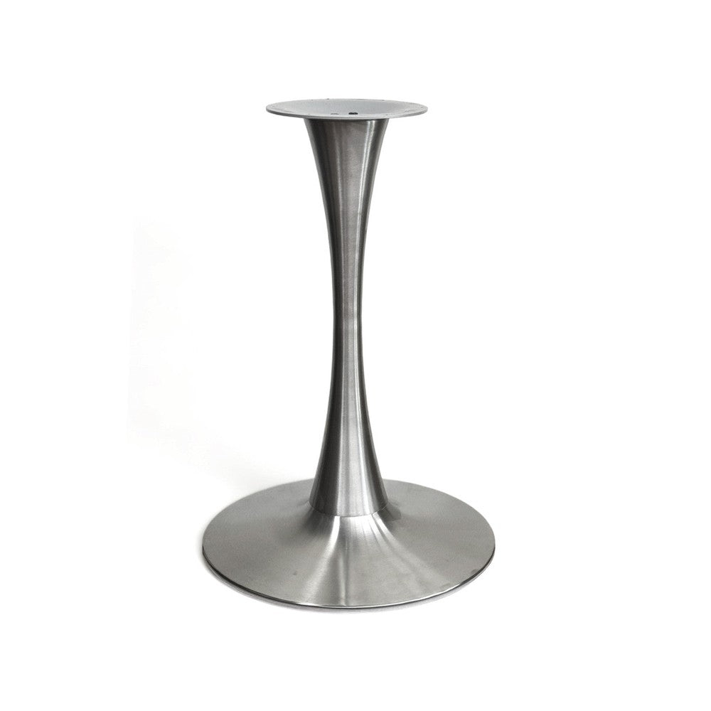 Black or Silver Trumpet Style Round Table Bases