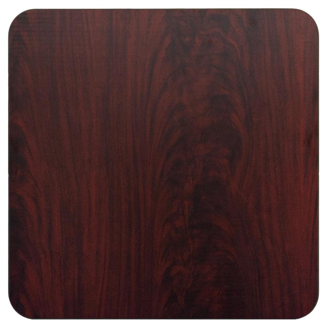 Black/Mahogany Laminate Table Top - 30x30