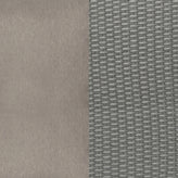 Nico Indoor/Outdoor Modular Loveseat Sofa Set with Table and Ottomans, Gray Cushions and Gray Rattan