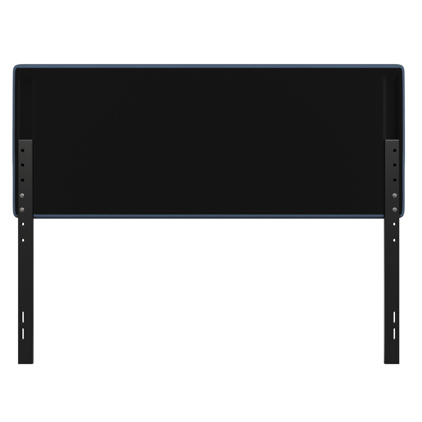 Paxton Queen Channel Stitched Fabric Upholstered Headboard, Adjustable Height from 44.5" to 57.25" - Blue