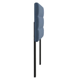 Paxton Twin Channel Stitched Fabric Upholstered Headboard, Adjustable Height from 44.5" to 57.25" - Blue