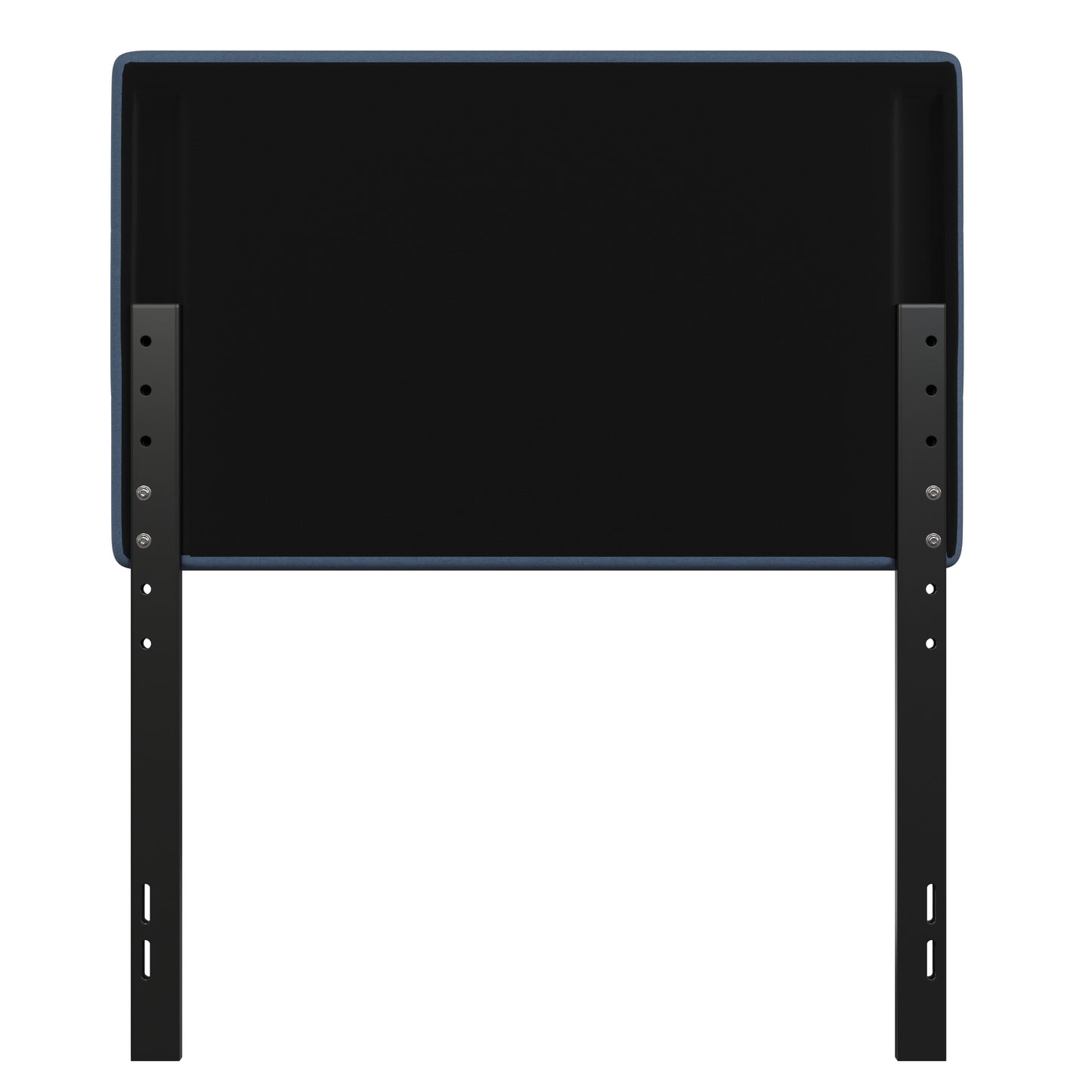 Paxton Twin Channel Stitched Fabric Upholstered Headboard, Adjustable Height from 44.5" to 57.25" - Blue