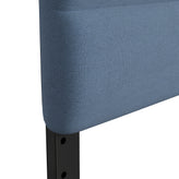 Paxton Twin Channel Stitched Fabric Upholstered Headboard, Adjustable Height from 44.5" to 57.25" - Blue