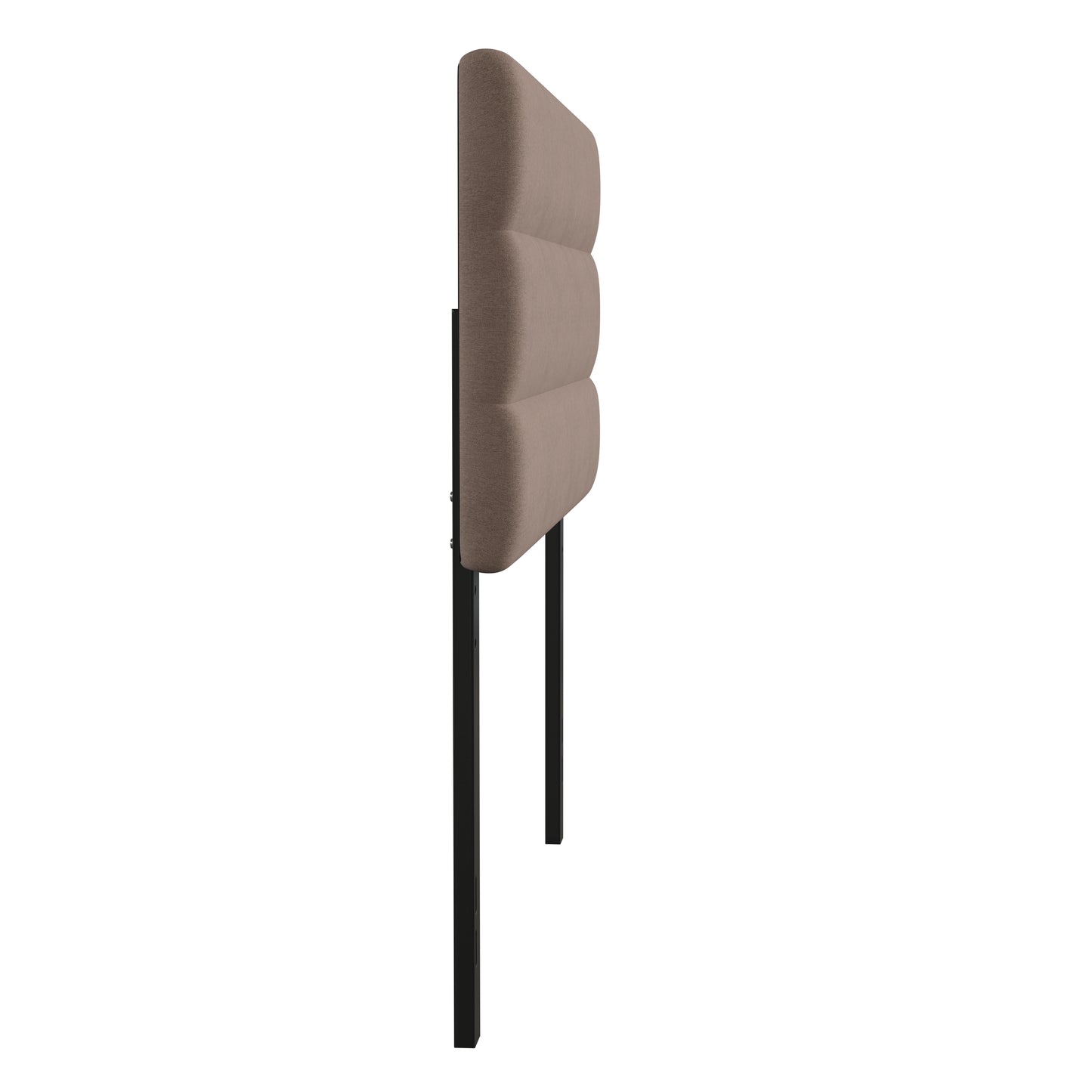 Paxton Full Channel Stitched Fabric Upholstered Headboard, Adjustable Height from 44.5" to 57.25" - Taupe