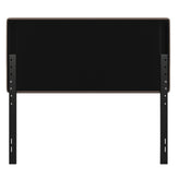 Paxton Full Channel Stitched Fabric Upholstered Headboard, Adjustable Height from 44.5" to 57.25" - Taupe