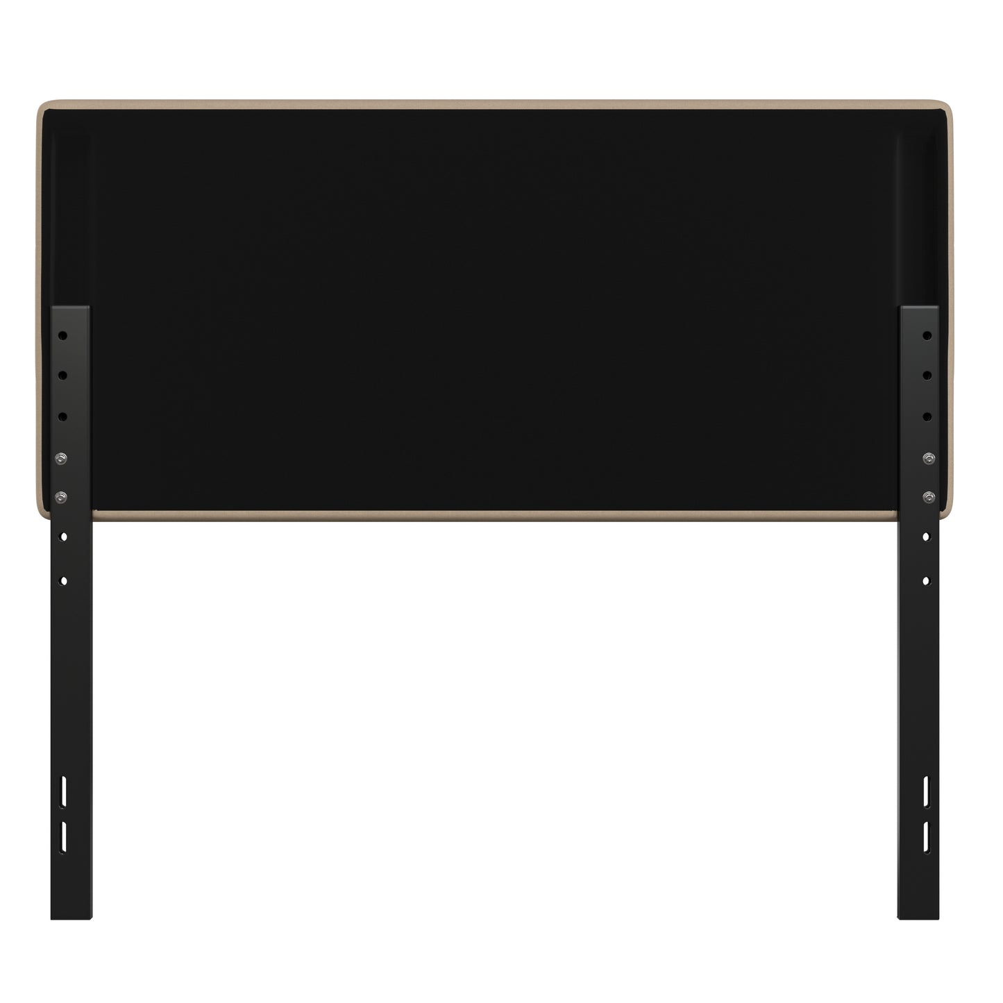 Paxton Full Channel Stitched Fabric Upholstered Headboard, Adjustable Height from 44.5" to 57.25" - Cream