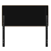 Paxton Full Channel Stitched Fabric Upholstered Headboard, Adjustable Height from 44.5" to 57.25" - Cream