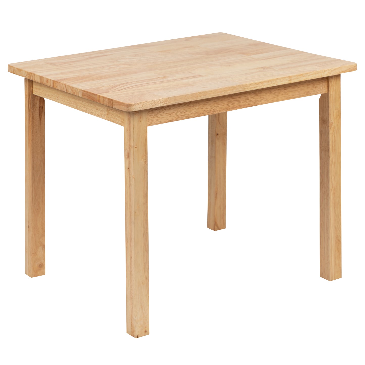 Kyndl Kids Solid Hardwood Table and Chair Set for Playroom, Bedroom, Kitchen - 3 Piece Set - Natural
