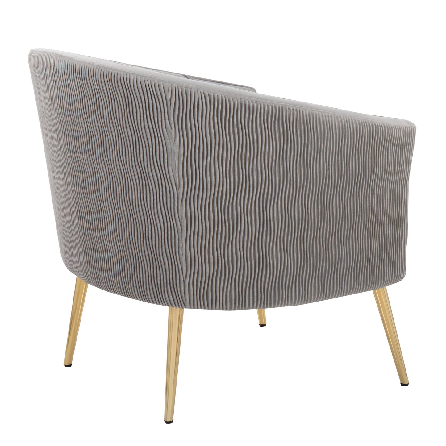 Tania Pleated Waves Accent Chair