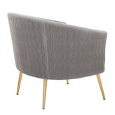 Tania Pleated Waves Accent Chair