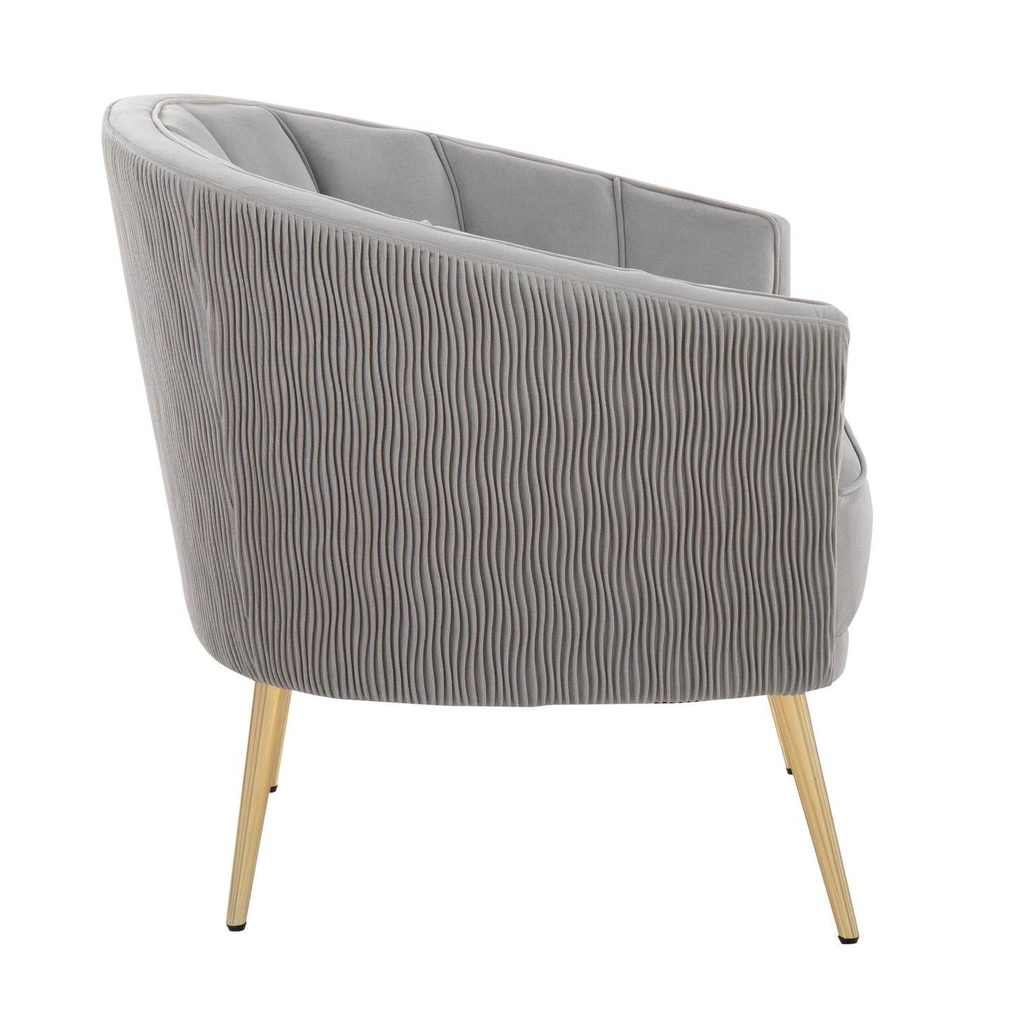 Tania Pleated Waves Accent Chair