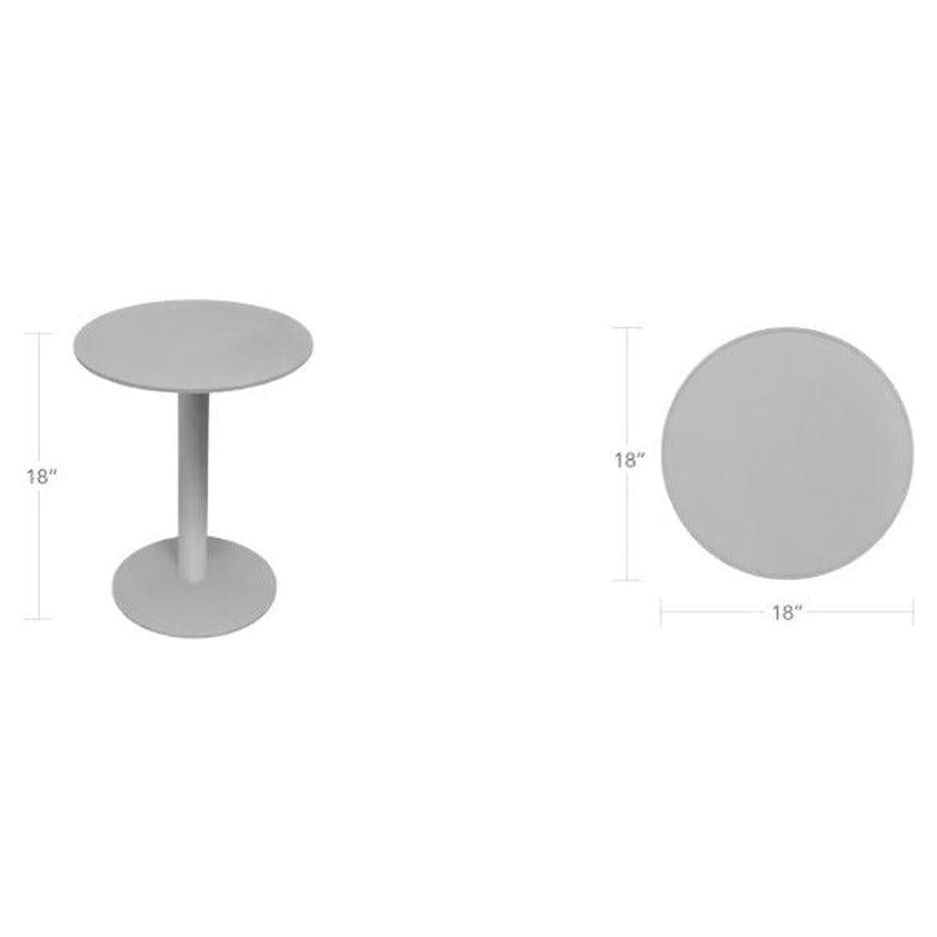 Tides Outdoor Round Aluminum Side Table