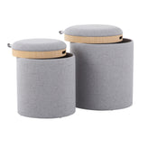 Tray Nesting Ottoman Set