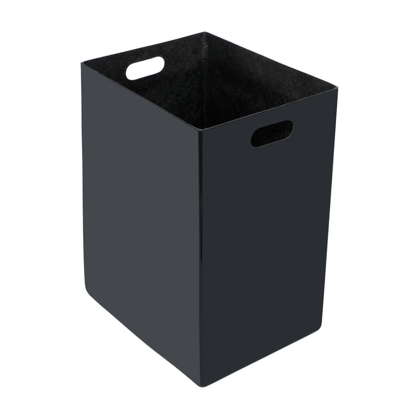 Brooks 31.4 Gallon Indoor-Outdoor Steel Trash Can with Locking Access Door and Removable Inner Fiberglass Bin, Black/Silver