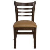 Premium US Made Ladder Back Wood Restaurant Chair19eb8093b1b489987c