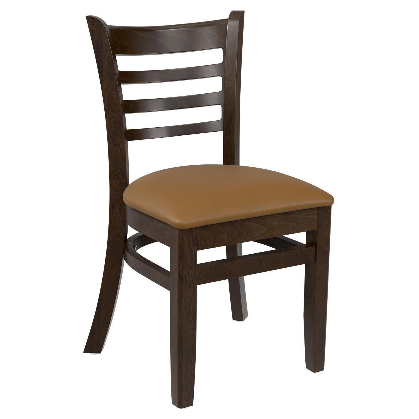 Premium US Made Ladder Back Wood Restaurant Chair19eb8093b1b207c161