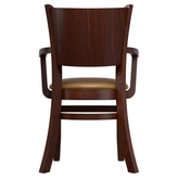 Premium Joshua Wood Restaurant Chair With Arms19ed7734c621e438b9