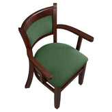 Premium Padded Back Wood Chair With Arms19c2029dc555c5c0b