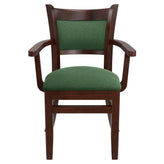 Premium Padded Back Wood Chair With Arms19c2029dc553d0f8d4