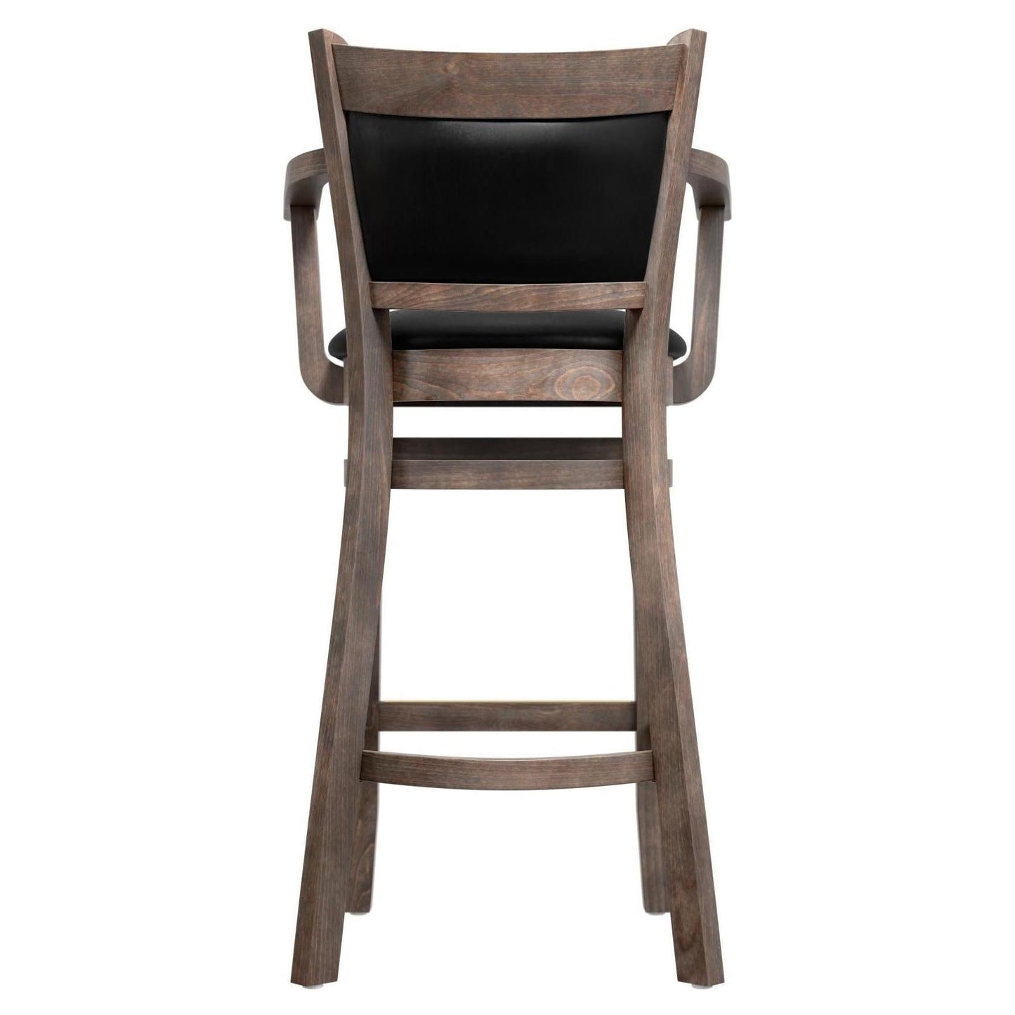 Premium Benson Padded Back Wood Bar Stool with Arms19cfcd24b10470751c