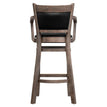 Premium Benson Padded Back Wood Bar Stool with Arms19cfcd24b10470751c
