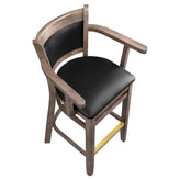 Premium Benson Padded Back Wood Bar Stool with Arms19cfcd24b102ef6d8f