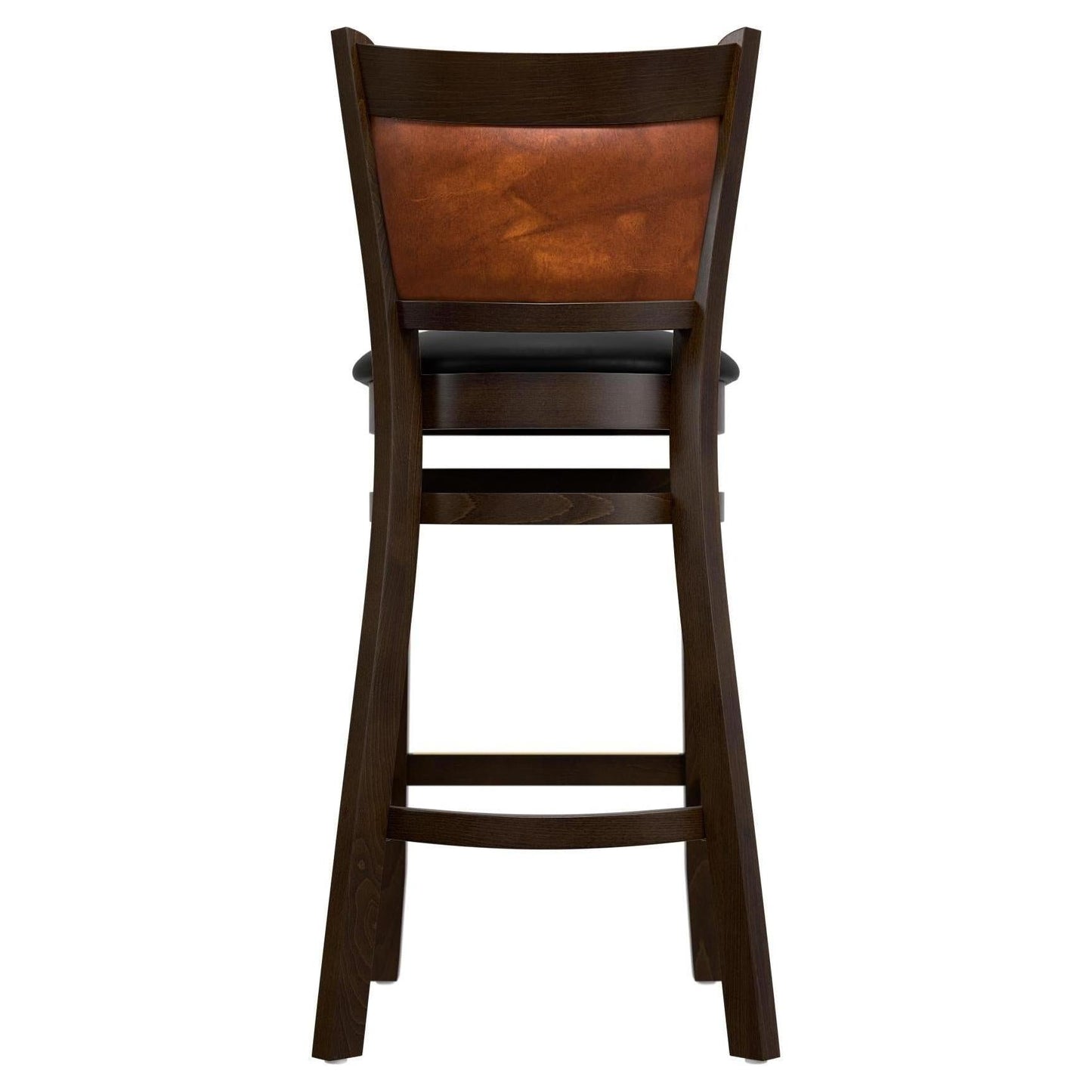 Premium Benson Padded Back Wood Bar Stool19cfcd03127697856e